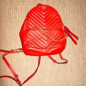 Victoria Secret Red Mini Backpack Purse
